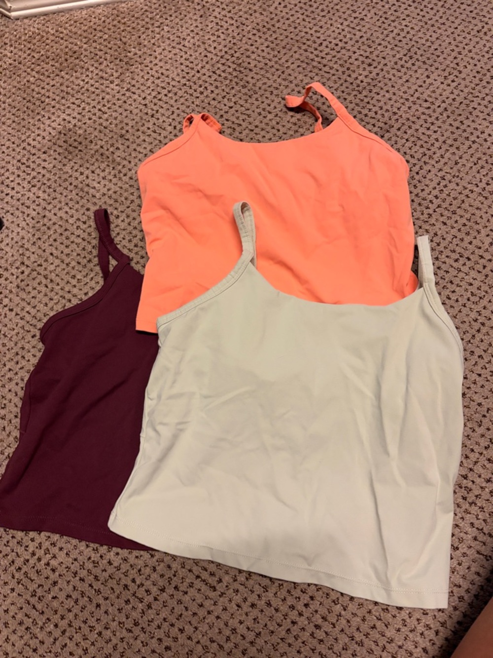 Flx set of 3 spaghetti crop tanks